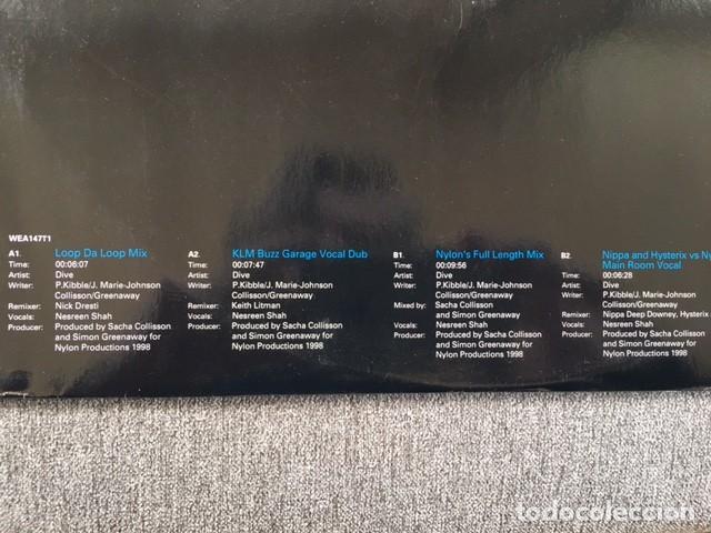 Discos de vinilo: DIVE BOOGIE . MIXES BY LOOP DA LOOP . KLM. NYLON. NIPPA. EDICI&Oacute;N INGLESA DE 1998 - Foto 3