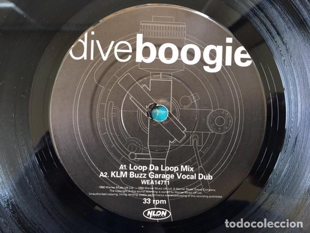 Discos de vinilo: DIVE BOOGIE . MIXES BY LOOP DA LOOP . KLM. NYLON. NIPPA. EDICI&Oacute;N INGLESA DE 1998 - Foto 4