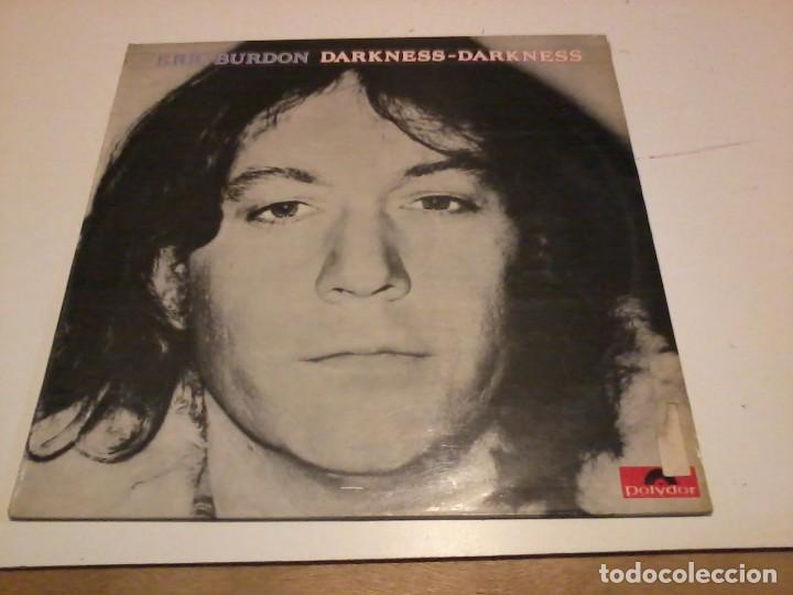 Discos de vinilo: Eric Burdon LP Darkness Darkness Esp.1980 - Foto 1