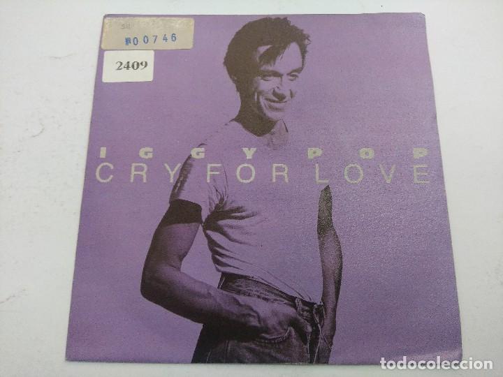 Discos de vinilo: IGGY POP/CRY FOR LOVE/SINGLE. - Foto 1