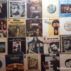 Disques de vinyle: LOTE DE 20 SINGLES DE PAUL MCCARTNEY (BEATLES) EN BUEN ESTADO, ALGUNOS PROMOCIONALES. Lote 241415235