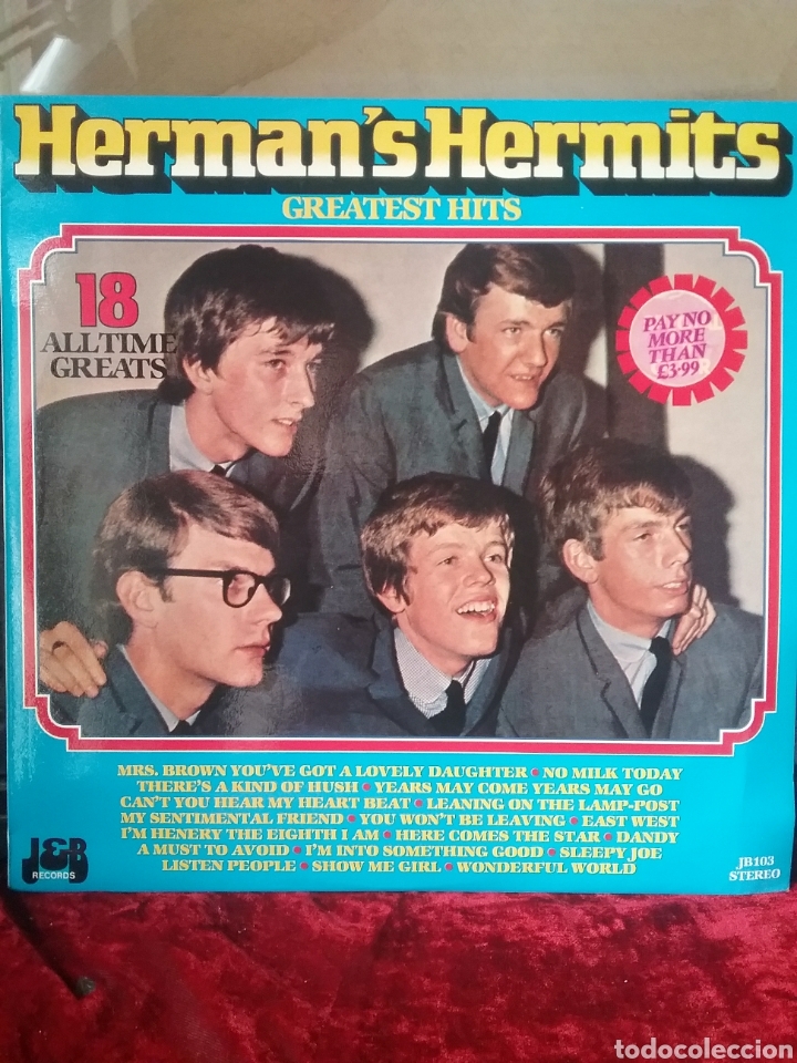 Discos de vinilo: HERMANS HERMITS U.K. 60s J&B Records - Foto 1
