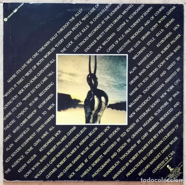 Discos de vinilo: Robert Palmer &ndash; Maybe Its Live LP, Spain 1982 - Foto 2
