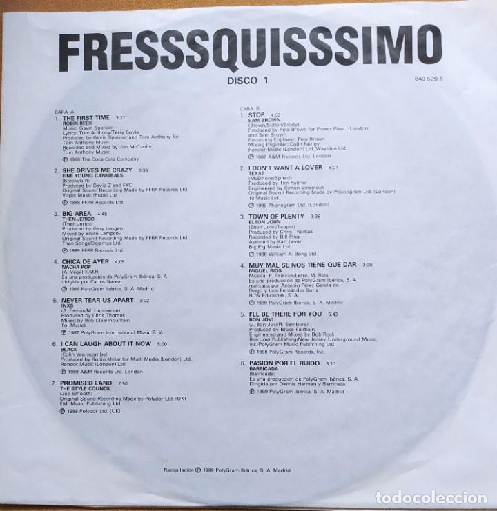Discos de vinilo: LPs (2) t&iacute;tulo FRESSSQUISSSIMO - como nuevo - Foto 2