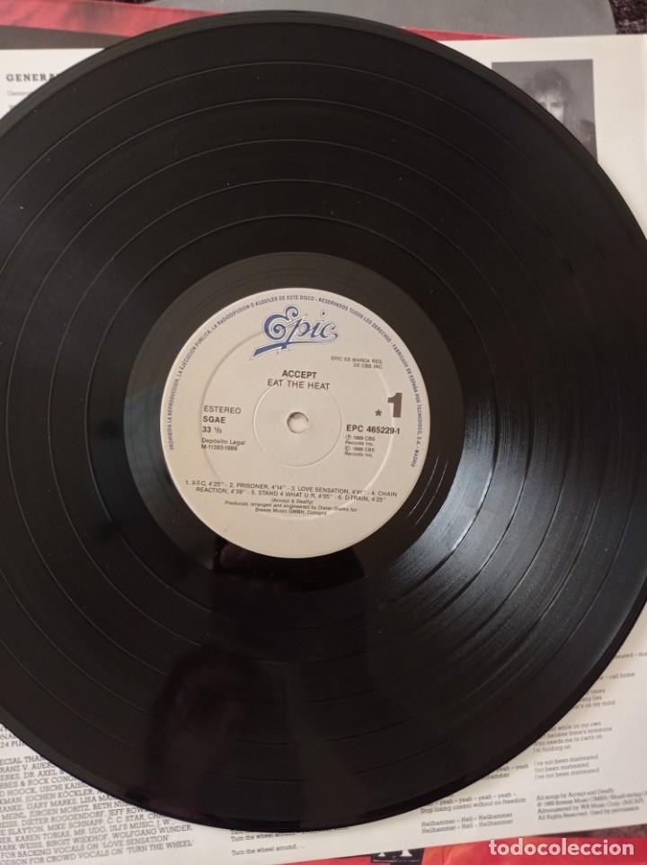 Discos de vinilo: ACCEPT - EAT THE HEAT LP - Foto 4
