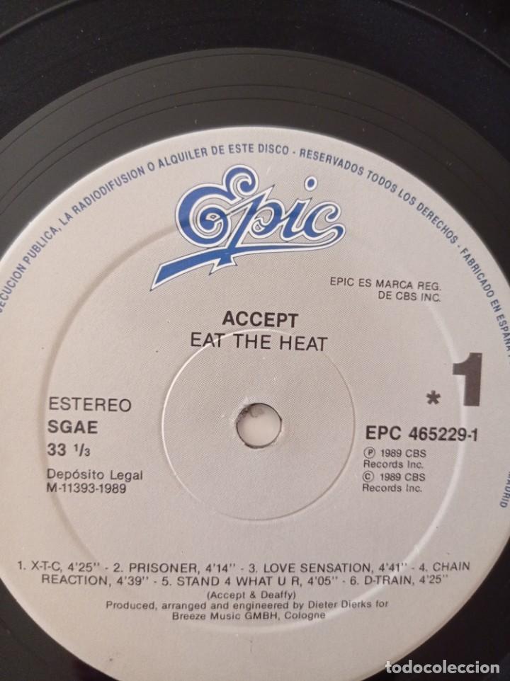 Discos de vinilo: ACCEPT - EAT THE HEAT LP - Foto 5