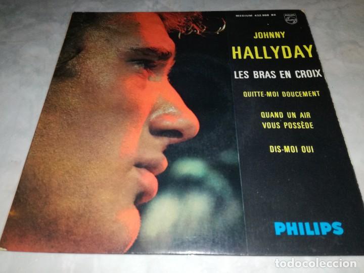 Discos de vinilo: JOHNNY HALLYDAY-LES BRAS EN CROIX - Foto 1