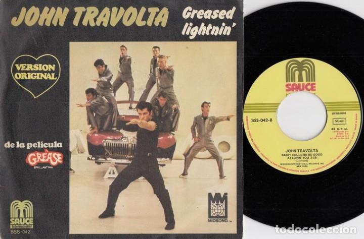 Discos de vinilo: JOHN TRAVOLTA - GREASE LIGHTNIN' DE LA BANDA SONORA DE GREASE SINGLE DE VINILO EDICION ESPA&Ntilde;OLA C-61