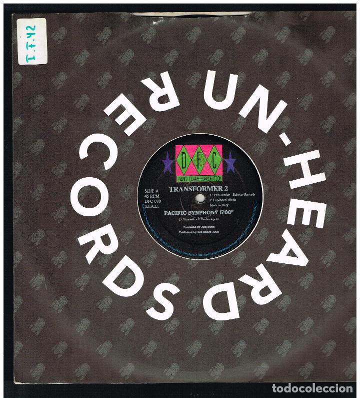 Discos de vinilo: TRANSFORMER 2 - PACIFIC SYNPHONY - MAXI SINGLE 1992 - ED. ITALIA - Foto 1
