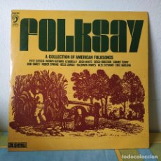 Discos de vinilo: FOLKSAY - A COLLECTION OF AMERICAN FOLKSONGS - RARO LP ORIGINAL ESPAÑOL DISCOPHON 1973 GALLETA ROJA