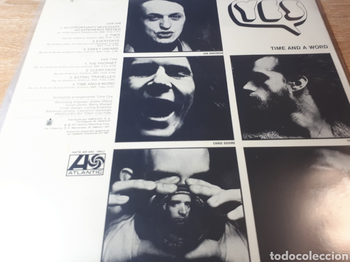 Discos de vinilo: YES TIME AND A WORD - Foto 2