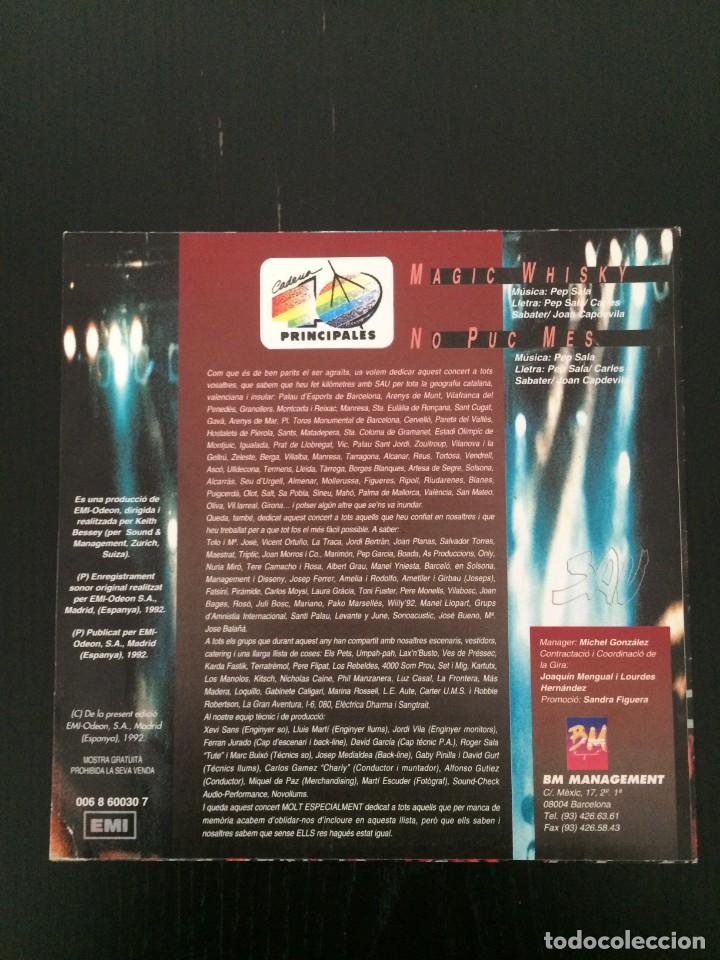Discos de vinilo: SAU M&Agrave;GIC WHISKY // NO PUC M&Eacute;S. EMI. 1992 - Foto 2
