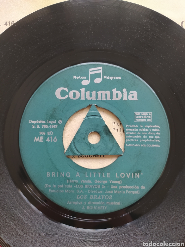 Discos de vinilo: Single Los Bravos - Foto 3