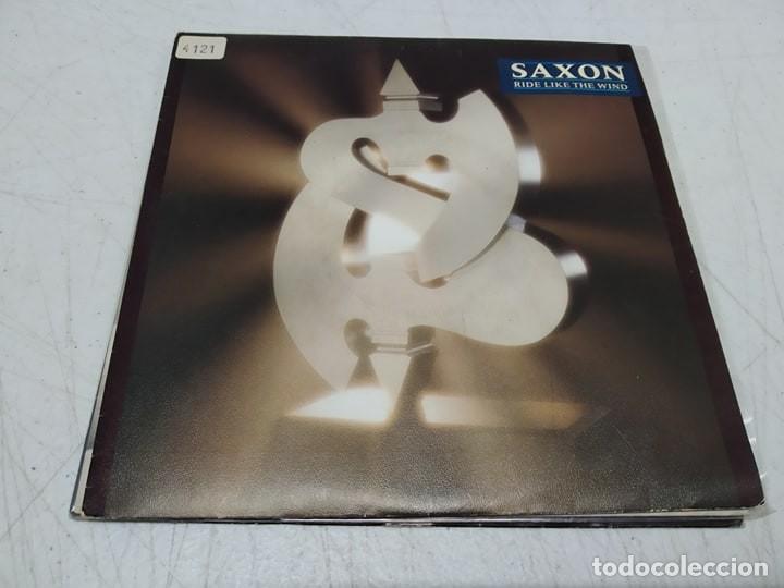Discos de vinilo: Saxon - Ride Like The Wind-SINGLE- - Foto 1