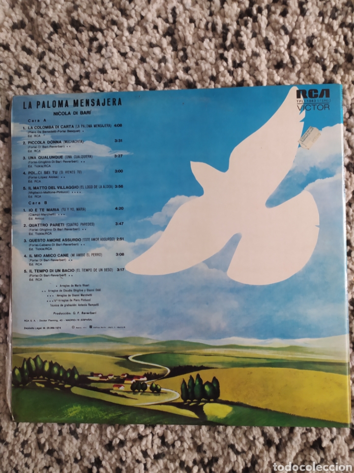 Discos de vinilo: LP Nicola Di Bari - Foto 2