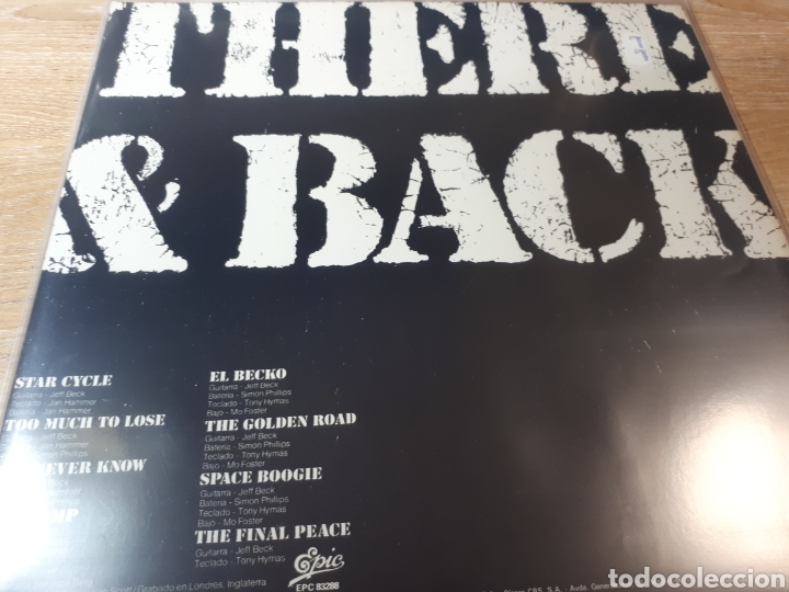Discos de vinilo: JEFF BECK THERE AND BACK - Foto 2
