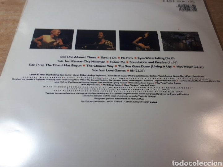 Discos de vinilo: LEVEL 42 A PHYSICAL PRESENCE DOBLE LP - Foto 2