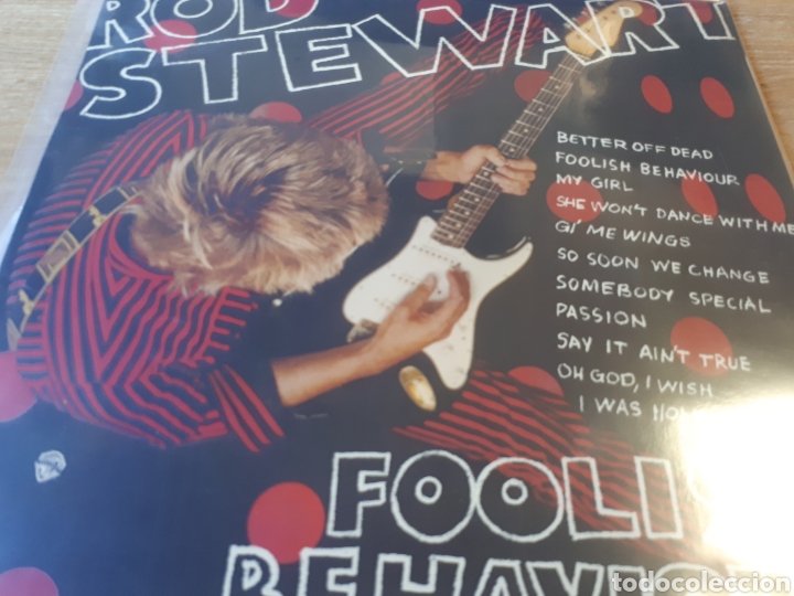Discos de vinilo: ROD STEWART FOOLISH BEHAVIOUR - Foto 2