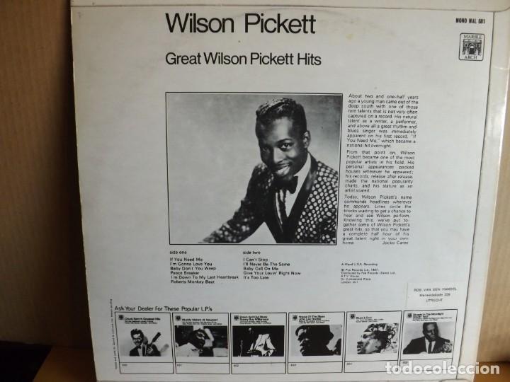Discos de vinilo: WILSON PICKETT ---- GREAT HITS - Foto 2