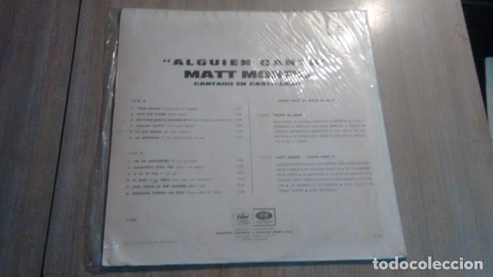 Discos de vinilo: DISCO VINILO - MATT MONRO - ALGUIEN CANT&Oacute; - Foto 2