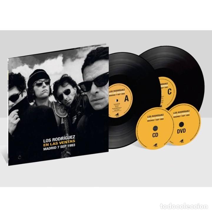 Discos de vinilo: LOS RODRIGUEZ - DIRECTO EN LAS VENTAS - CD+DVD+DOBLE VINILO - Foto 1