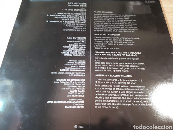 Discos de vinilo: LES LUTHIERS VOLUMEN 7 - Foto 2