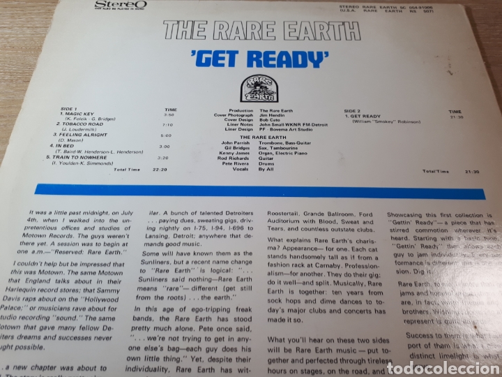 Discos de vinilo: RARE EARTH GET READY - Foto 2