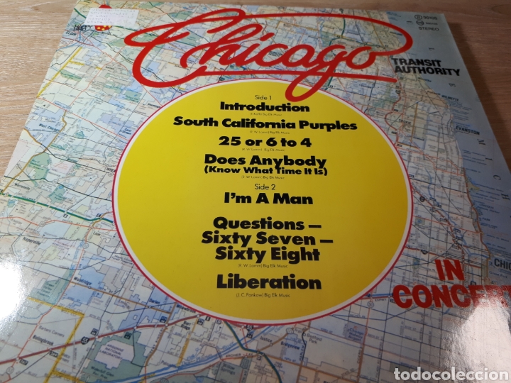 Discos de vinilo: CHICAGO LIVE IN CONCERT TRANSIT AUTHORITY - Foto 2