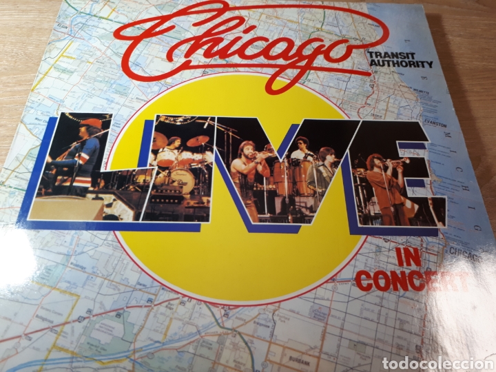 Discos de vinilo: CHICAGO LIVE IN CONCERT TRANSIT AUTHORITY - Foto 1