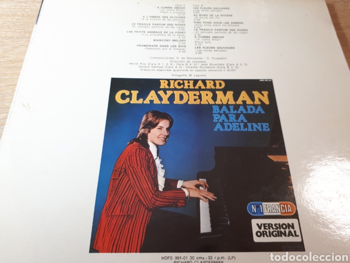 Discos de vinilo: RICHARD CLAYDERMAN A COMO AMOR - Foto 2
