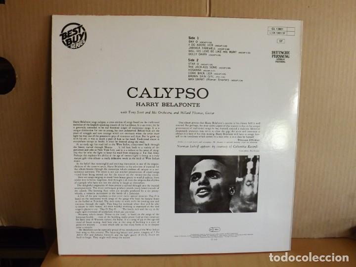 Discos de vinilo: HARRY BELAFONTE ----CALYPSO - Foto 2