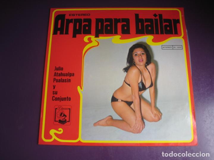 Disques de vinyle: Julio ATAHUALPA Poalasin &lrm;Y SU CONJUNTO &ndash; Arpa PARA BAILAR - LP DIRESA 1973 - FOLK COLOMBIA