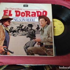 Discos de vinilo: EL DORADO LP BANDA SONORA ORIGINAL MUSICA NELSON RIDDLE 1967 SPA--JOHN WAYNE. Lote 257506960