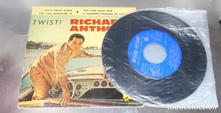 Discos de vinilo: RICHARD ANTHONY ---- LET&acute;S TWIST AGAIN + 3 - Foto 2