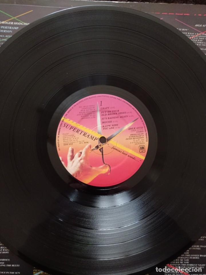 Discos de vinilo: SUPERTRAMP - ...FAMOUS LAST WORDS.. LP - Foto 5