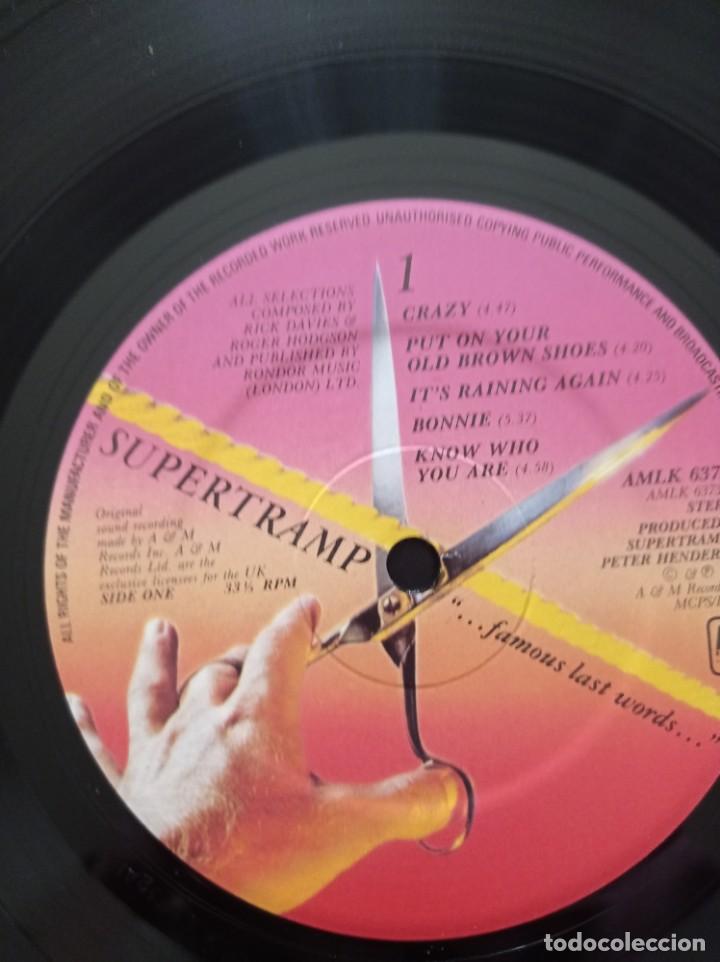 Discos de vinilo: SUPERTRAMP - ...FAMOUS LAST WORDS.. LP - Foto 6