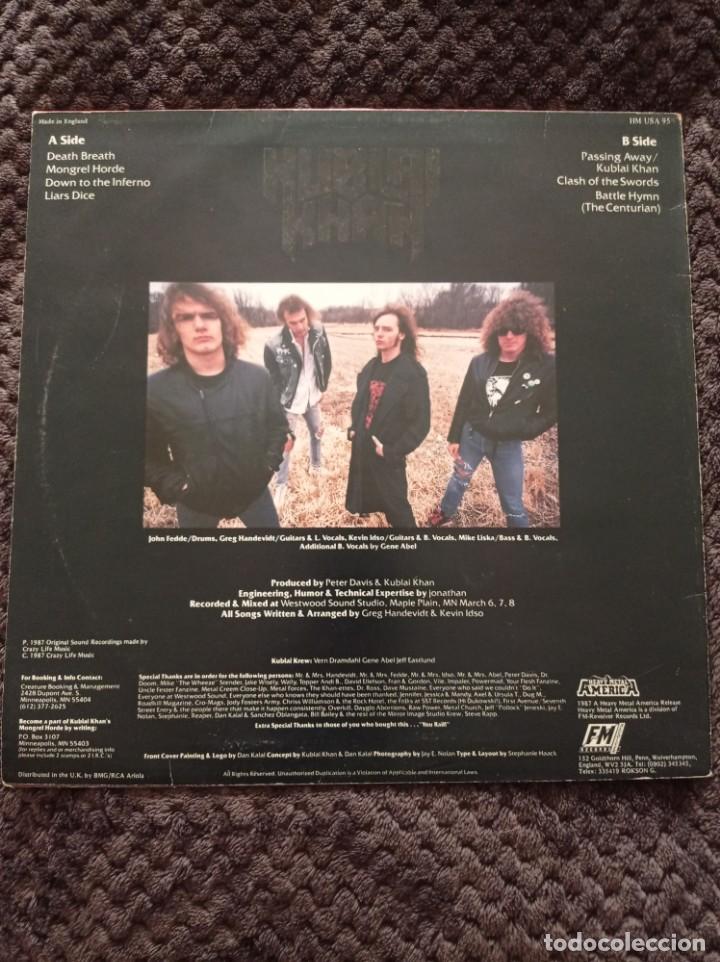 Discos de vinilo: KUBLAI KHAN - ANNIHILATION LP - Foto 2