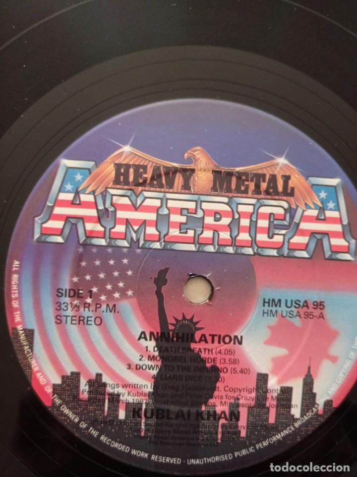 Discos de vinilo: KUBLAI KHAN - ANNIHILATION LP - Foto 8