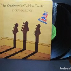 Discos de vinilo: THE SHADOWS 20 GOLDEN GREATS --REFLEJO--2LP GATEFOLD - SPAIN 1977--BCN-EMI ODEON PEPETO