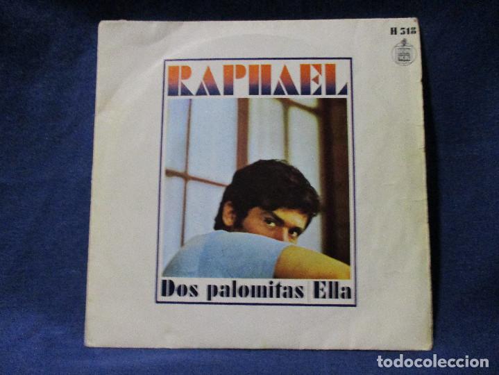 Discos de vinilo: VINILO - RAPHAEL - DOS PALOMITAS + ELLA - Foto 1