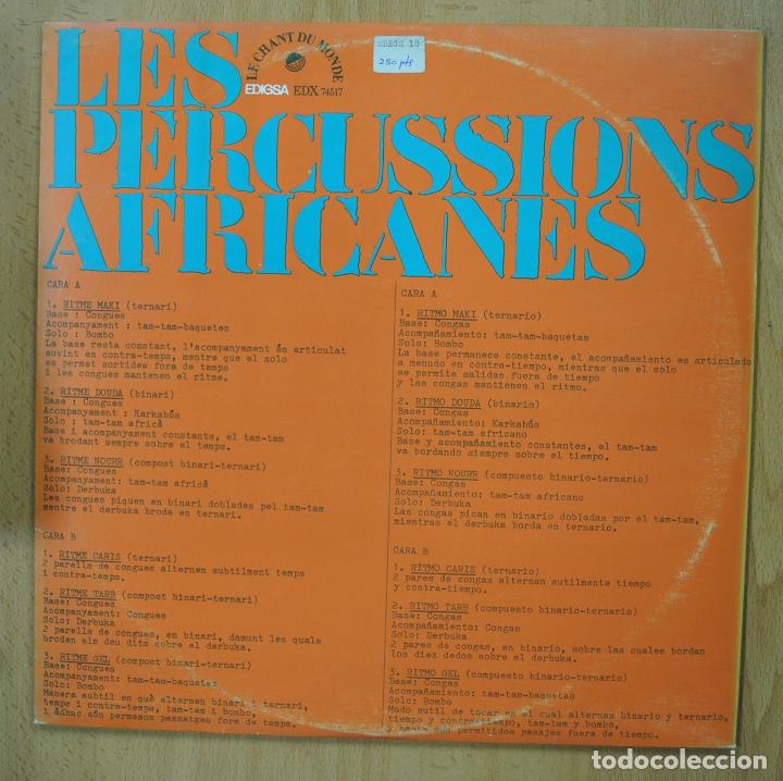 Discos de vinilo: GUEM - LES PERCUSSIONS AFRICANES - GATEFOLD - LP - Foto 2
