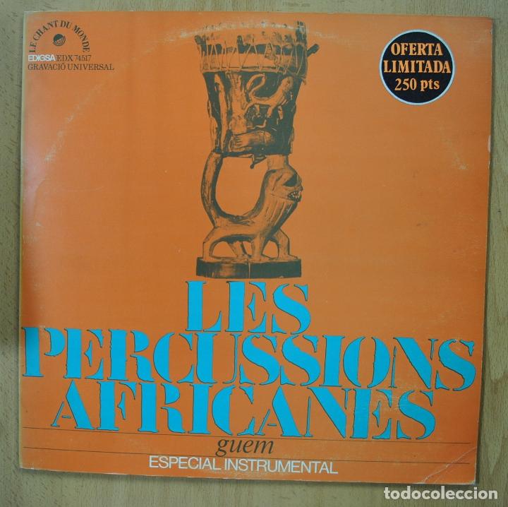 Discos de vinilo: GUEM - LES PERCUSSIONS AFRICANES - GATEFOLD - LP - Foto 1