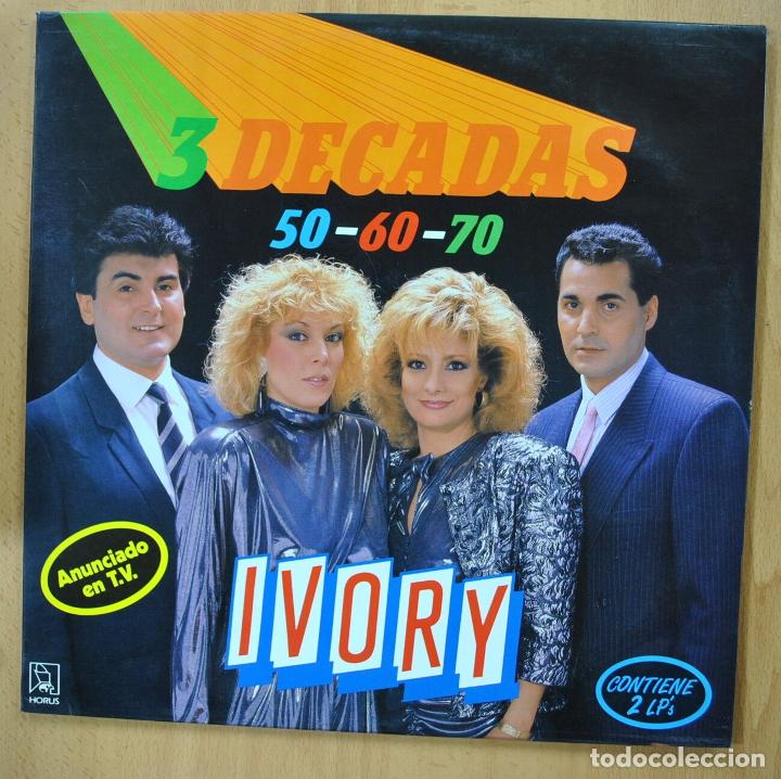 Discos de vinilo: IVORY - 3 DECADAS 50 60 70 - 2 LP - Foto 1
