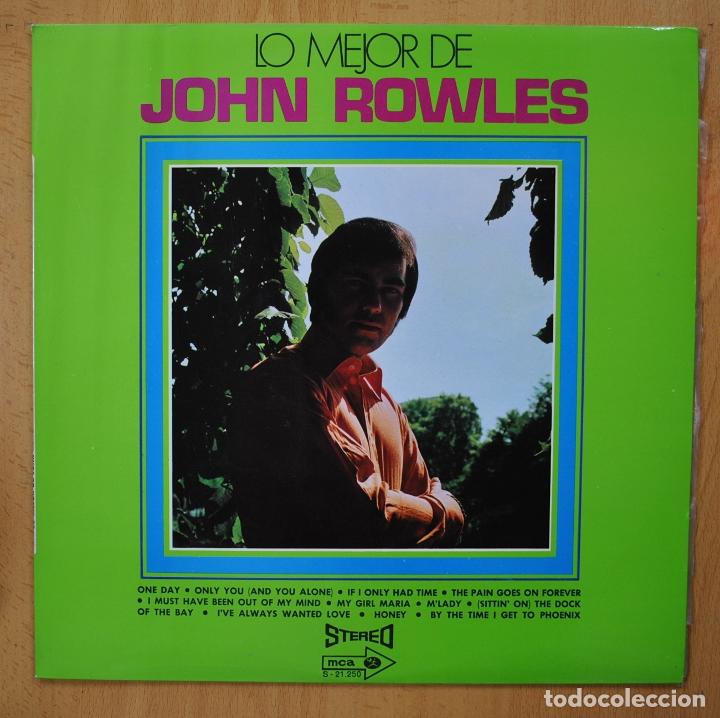 Discos de vinilo: JOHN ROWLES - LO MEJOR DE - LP - Foto 1