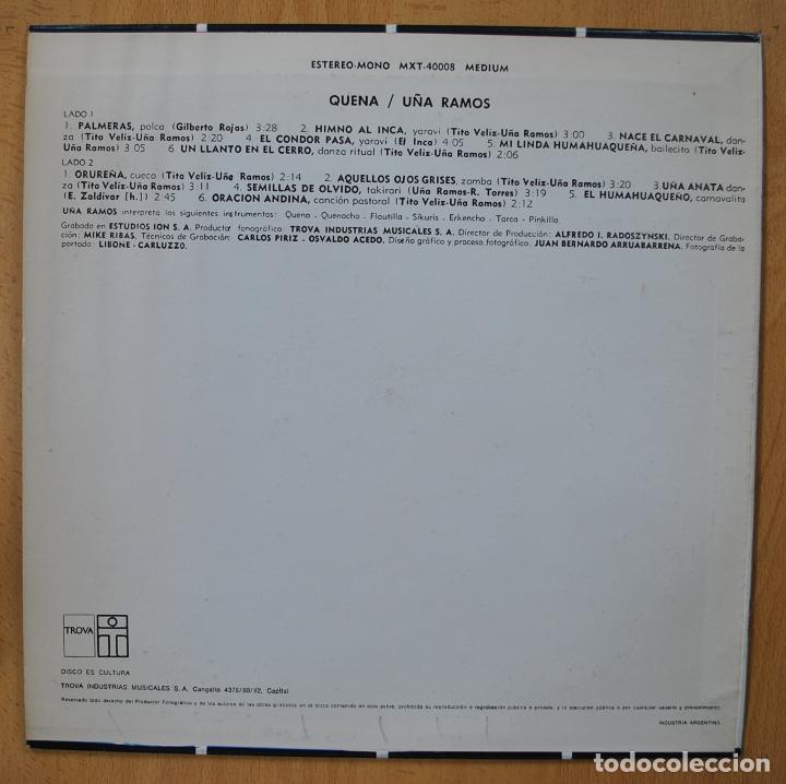 Discos de vinilo: U&Ntilde;A RAMOS - QUENA - LP - Foto 2