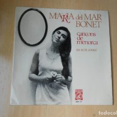 Discos de vinilo: MARIA DEL MAR BONET - CANÇONS DE MENORCA -, EP, ES LLANGARDAIX D´ALAHOR + 3 , AÑO 1967