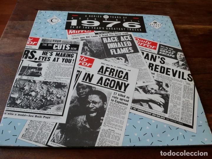 Discos de vinil: varios - 25 a&ntilde;os de rock and roll a&ntilde;o 1976 - doble lp connoisseu collection a&ntilde;o 1988 - edicion UK