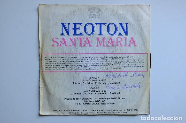 Discos de vinilo: NEOT&Oacute;N. SANTA MAR&Iacute;A - Foto 2