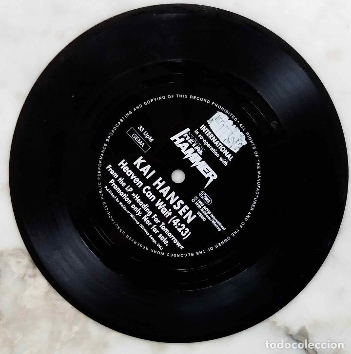 Discos de vinilo: KAI HANSEN, HEAVEN CAN WAIT. FLEXIDISC METAL HAMMER. SINGLE - Foto 1
