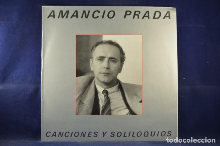 Discos de vinilo: AMANCIO PRADA &lrm;- CANCIONES Y SOLILOQUIOS - LP - Foto 1